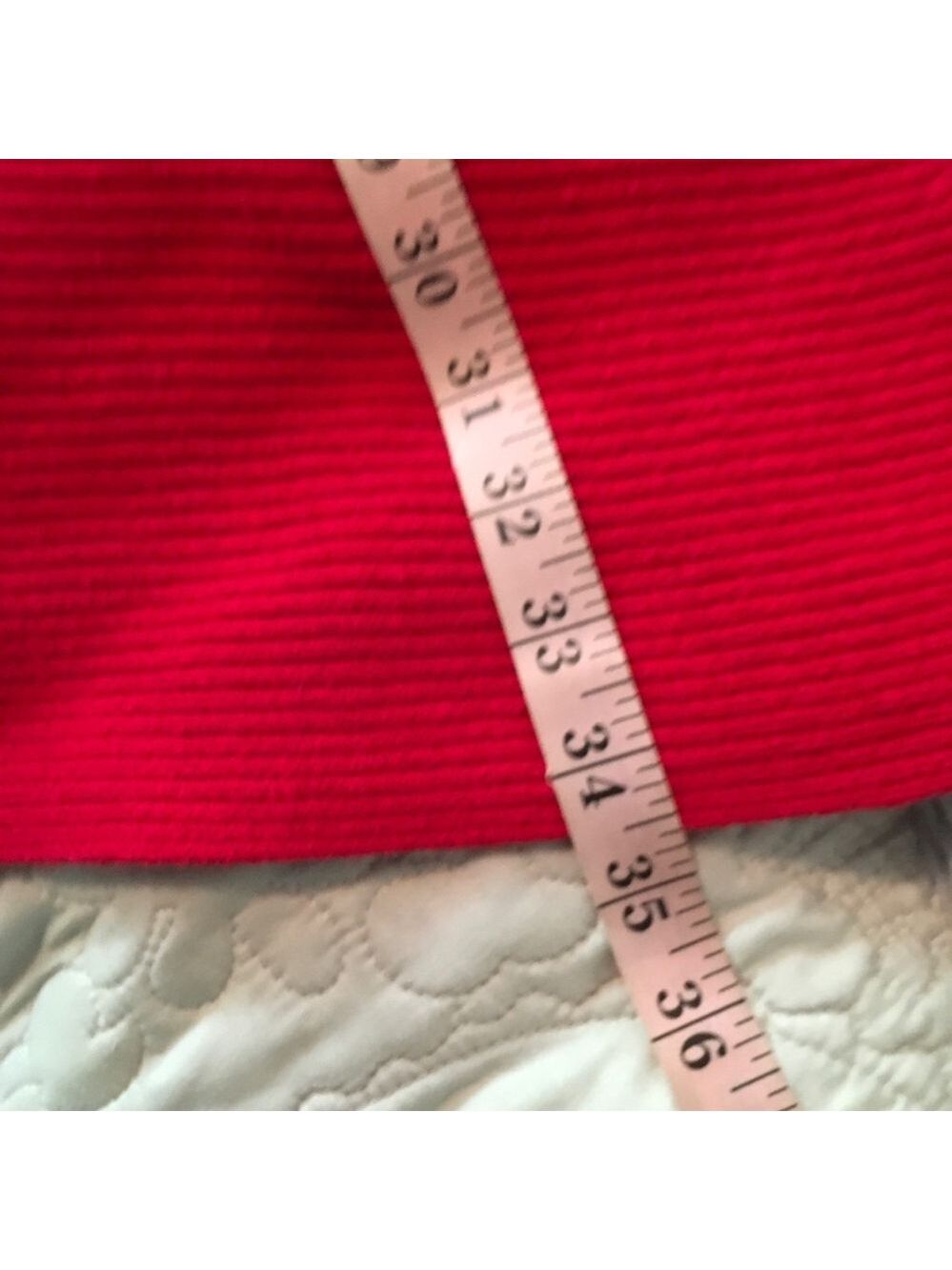 Chico's Vibrant Red Long Sleeve Tunic Sweater - Picture 4 of 5